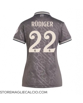 Real Madrid Antonio Rudiger #22 Maglia Gara Terza Repliche 2024-25 Donna